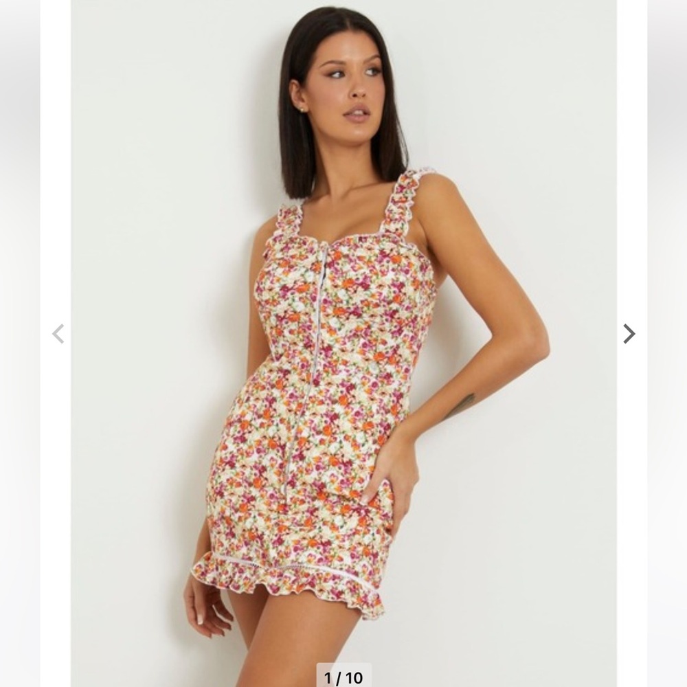 Guess Sangallo Carmen Floral Dress
